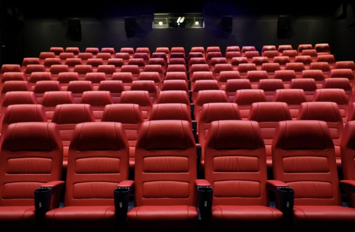 Photo via: Murals Your Way, “Movie Theater Seating Wall Mural”